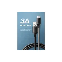 Дата кабель USB 2.0 AM to USB-C 0.25m 3A US287 black Ugreen (60114) - мініатюра 2