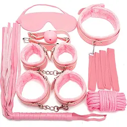 BDSM набір Fetish Fever Bondage Set 7 шт (рожевий)