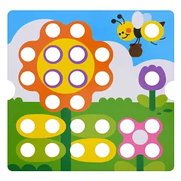 Розвивальна мозаїка Bambi Button Idea YG898-6, 46 деталей, картки 12 шт. - мініатюра 7