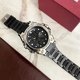 Наручний годинник чоловічий 739 Black-Silver Sanda acs0030962 - мініатюра 5