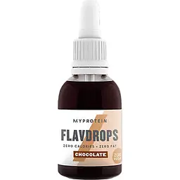 Краплі Myprotein Flavdrops Chocolate рідкий цукрозамінник 50 мл зі смаком шоколад (100-21-2588754-20) - мініатюра 2