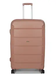 Валіза велика L поліпропілен Airtex 646 119л 79,5×52×30см Рожеве золото - мініатюра 2