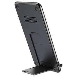 Бездротовий зарядний пристрій Baseus Three-coil Desktop Holder WXHSD-B01 Black - мініатюра 9