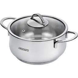 Каструля Ardesto зі скляною кришкою Black Mars 4.3л нержавіюча сталь kuh0014693