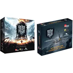 Настільна гра Fun Geek Shop Фростпанк з доповненням Замерзлі землі (укр.) (FGKS001+1)