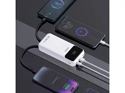 Зовнішній акумулятор (Power Bank) Dudao K15Pro 20000 mAh 22.5W White (6977196682447) - мініатюра 3