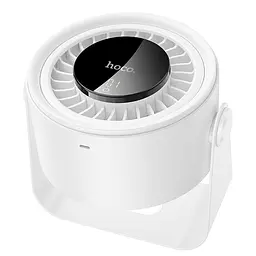Настільний вентилятор Hoco HX66 desktop circulating fan 3000 mAh White - мініатюра 4