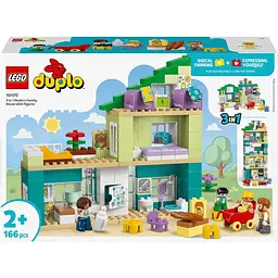 Конструктор LEGO DUPLO Town Сучасний родинний будинок із фігурками 3 в 1, 166 деталей (10470)