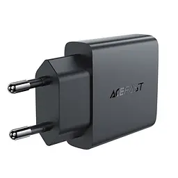 Зарядний пристрій Acefast A69 USB/ Type-C QC PD 30W GaN чорний - мініатюра 5