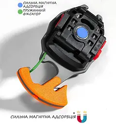 Багатофункціональний міні ліхтарик брелок СОВ 5147 із запальничкою стопорізом з карабіном - мініатюра 6