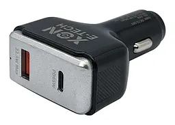 Автомобільний зарядний пристрій XON MaxCharge Type-C 87.5W (Type-C PD65 + Type-A 15V/1.5A) Black (SC42CL6W1B 3524)