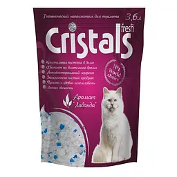 наповнювач силикагелевий Cristals Fresh з лавандою 3.6л