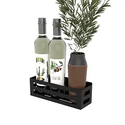 Полиця в ванну кімнату Nice & Cozy Perfo чорна