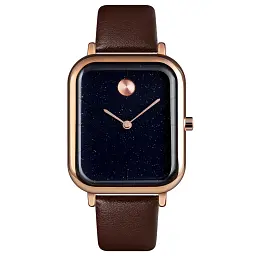 Наручний годинник жіночий Skmei 9187 Rose Gold leather, 9187LRG (18403)