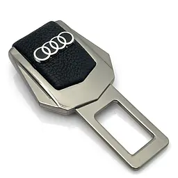 Заглушка ремня безпеки з логотипом Audi Темний хром 1 шт