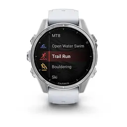 Смарт-годинник Garmin Fenix 8 43mm Amoled Silver with Whitestone Silicone (010-02903-00) - мініатюра 5