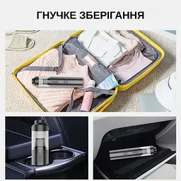 Автомобільний пилосос Yaoen 121 Brushless 90W 4000mAh (YVCNU3090B 5408) Чорний - мініатюра 6