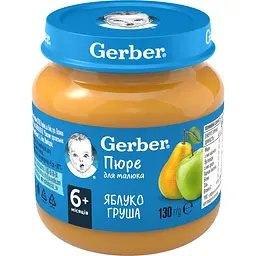 Пюре Gerber Яблуко і груша, 130 г