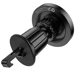 Автотримач Hoco H56 Show ring magnetic (air outlet) Black - мініатюра 3