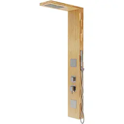 Душова панель Corsan Basti bamboo хром B002MCH