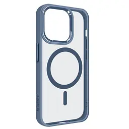 Чехол Apple iPhone 13 Pro, Unit MagSafe, голубой, прозрачный, магсейф, противоударный, магнитный, панель-накладка с поддержкой MagSafe, с поддержкой беспроводной зарядки, TPU+PC, защита всего корпуса, ударопрочный, ArmorStandart (ARM75201)