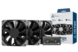 Комплект вентиляторів MONTECH E28 120MM PWM 3 PACK (B) - мініатюра 1
