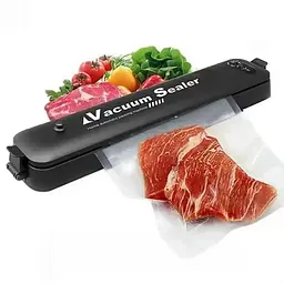 Вакуумний пакувальник для харчових продуктів Vacuum Sealer домашній автоматичний вакууматор, A-plus Чорний 87733
