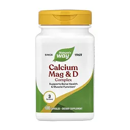 Кальцій, магній і вітамін D, Calcium-Magnesium-Vitamin D - 100 caps