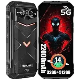 Смартфон Doogee V Max PRO 12/512 Gb з акб 22000 мАг чорний - мініатюра 4