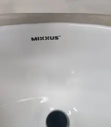 Умивальник врізний під стільницю Mixxus Premium Topper-1701 495x405x205 мм з переливом MP6568, Білий - мініатюра 2