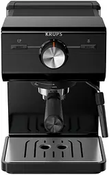 Кавоварка ріжкова Authentic C50 2л, мелена, ручний капучинатор, 15 бар, чорний Krups kuh0015268