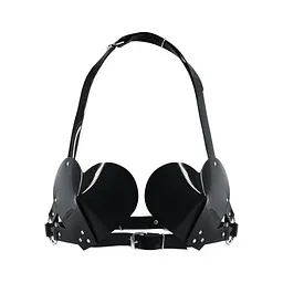 Лиф-серце Feral Feelings Hearts Bra, чорний
