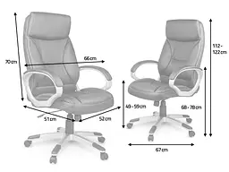 Офісне крісло Sofotel EG-223 Brown - мініатюра 5