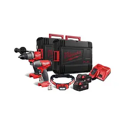 Набір із 3 акумуляторних безщіткових інструментів MILWAUKEE, M18 FPP2C2-502XL