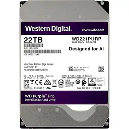 Жорсткий диск Western Digital 3.5" 22TB WD (WD221PURP) - мініатюра 2