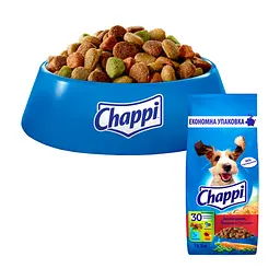 Сухой корм для собак Chappi с говядиной, птицей и овощами 13.5 кг (5998749128329) - миниатюра 2
