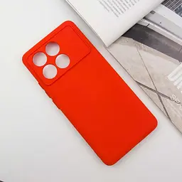 Чохол TPU GETMAN Liquid Silk Full Camera для Xiaomi Poco X6 Pro Червоний / Red - мініатюра 2