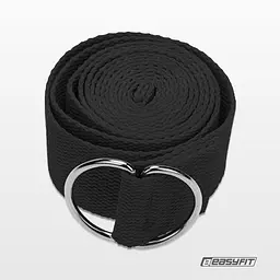 Ремінь для йоги EasyFit Чорний - мініатюра 3