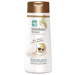 Крем-гель для душу Lion Shokubutsu Monogatari Oat Milk Shea Butter 200мл