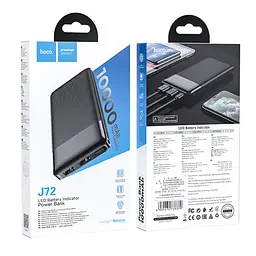 Зовнішній аккумулятор HOCO J72 Easy travel power bank(10000mAh) чорний - мініатюра 3