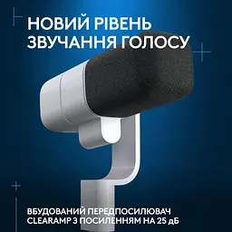 Мікрофон Logitech G Yeti Studio Active Dynamic XLR White (988-000566) - мініатюра 5