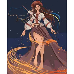 Картина за номерами "Незламна" LIEN_ILLUSTRATION 10076-AC 40х50 см