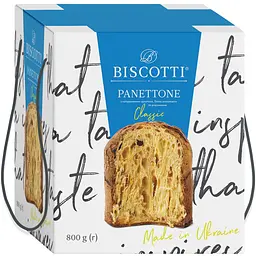 Уцінка. Панетоне Biscotti Panettone Classic здобний 800 г 
