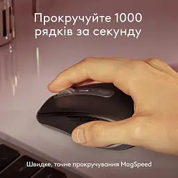 Миша бездротова Logitech MX Anywhere 3S for Mac Space Grey (910-006947) - мініатюра 2