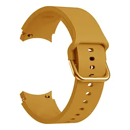 Ремінець для Samsung Galaxy Watch 5 - жовто-гірчичний ширина кріплення 20мм силікон розмір L Watchbands Color (WB00S4GALAXYCOLOR65) - мініатюра 2