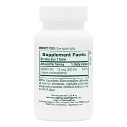 Вітаміни та мінерали Natures Plus Vitamin D3 400 IU 90 таблеток - мініатюра 2