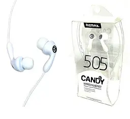 Навушники Remax RM-505 Earphone білі - мініатюра 3