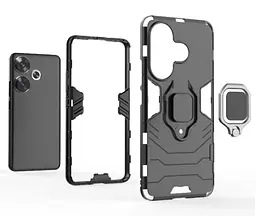 Чохол бампер Primolux Ring Armor для Xiaomi Redmi Turbo 3 / Poco F6 Black - мініатюра 5