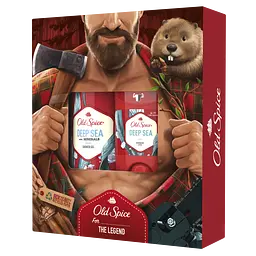 Подарунковий набір Old Spice Deep Sea: Твердий дезодорант 50 мл + Гель для душа 250 мл - мініатюра 2