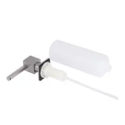 Дозатор для миючого засобу Lidz LK117 квадратний Brushed Steel (LDLK117BRU46399), Нержавіюча сталь - мініатюра 2